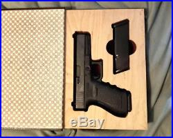 For Glock 17 gen 4 custom gun book red velvet premium lining brown cover one mag