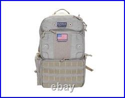 GPS Outdoors GPS-T1913BPT GPS Tactical Range Backpack Tall Holds 4 Handguns Tan