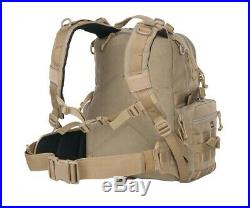GPS Tactical Range Backpack 3-Gun Shooting Range Bag Pistol Travel Case TAN