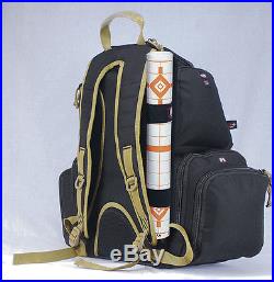 G. P. S. Handgunner Backpack BLACK with TAN Shooting Range Bag Pistol Travel Case