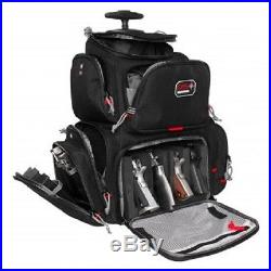 G. P. S. Rolling Handgunner Backpack BLACK Shooting Range Bag Pistol Travel Case