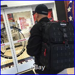 G. P. S. Tactical Range Backpack BLACK Shooting Range Bag Pistol Travel Case Hunt