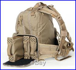 G. P. S. Tactical Range Backpack TAN Shooting Range Bag Pistol Travel Case Hunt
