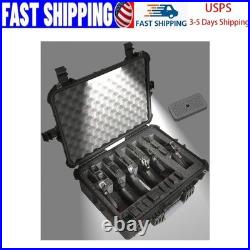 Gen 2 Pre-Cut Waterproof Case Holds 6 Pistols & 21 Mags Includes Silica Gel