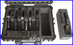 Gen 2 Pre-Cut Waterproof Case Holds 6 Pistols & 21 Mags Includes Silica Gel