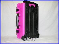 Genuine Pink Pelican 1510 case with Special 6 handgun foam+ 1519 Lid +nameplate