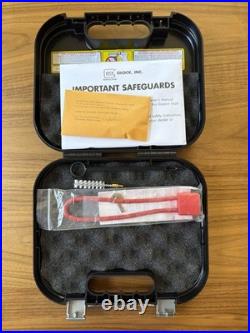 Glock 43X Factory Clam Shell Hard Pistol Case With Lock, Cleaning Brush, Manual