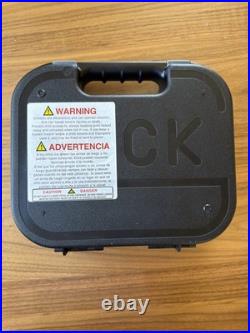 Glock 43X Factory Clam Shell Hard Pistol Case With Lock, Cleaning Brush, Manual