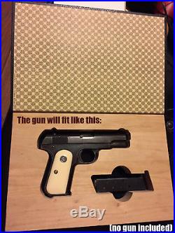 GunBook for Colt 1903 32 cal type 2 II wood hollow concealed carry box safe case