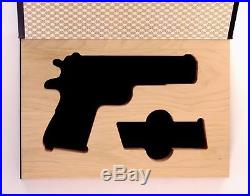 GunBook for Colt M 1911 made 1911-1924 military handgun wood presentation box
