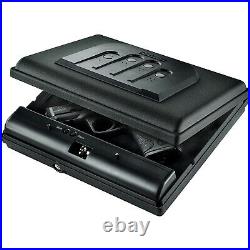 GunVault MicroVault Portable Handgun Case with Digital Keypad, Black (2 Pack)