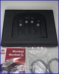 GunVault MicroVault Portable Handgun Case with Illuminated Digital Keypad, Black