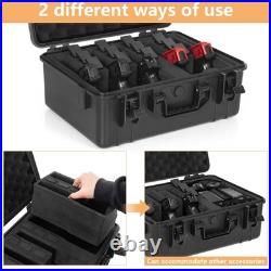 Gun Case 5 Pistol Case & 12 Magazine Pre-Cut Foam Waterproof Shockproof Hard Gun Case 5 Pistol Case & 12 Magazine Pre-Cut Foam Waterproof Shockproof Hard