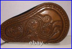 Gun Case Handmade USA Tooled Lockable 8x11
