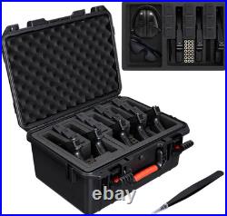 Gun Cases for Handguns, 18 Pistol Case Holds Multiple Handguns/Mags/Bullets, Ha