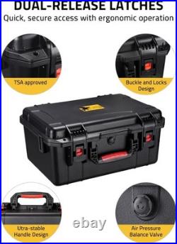 Gun Cases for Handguns, 18 Pistol Case Holds Multiple Handguns/Mags/Bullets, Ha