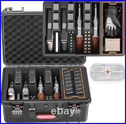Gun Cases for Handguns, 4 Pistol Case & 23 Magazine Pre-Cut Multiple Pistols Shoc