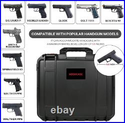 Gun Cases for Handguns 5 Pistol Case &12 Magazine Pre-Cut Multiple Pistols Shock Gun Cases for Handguns 5 Pistol Case &12 Magazine Pre-Cut Multiple Pistols Shock