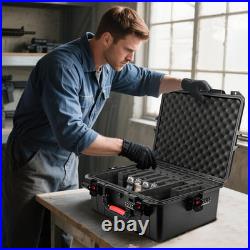 Gun Cases for Handguns, 5 Pistol Case & 21 Magazine Pre-Cut Multiple Pistols Sho