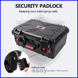 Gun Cases for Handguns 5 Pistol Case & 21 Magazine Pre-Cut Multiple Pistols Shoc