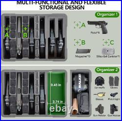 Gun Cases for Handguns, Pistol Case for Multiple Handguns with Modular Foam