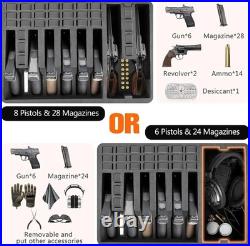 Gun Cases for Handguns & Revolvers Hold 8 Pistols & 28 Magazines Gun Pistol Ca Gun Cases for Handguns & Revolvers Hold 8 Pistols & 28 Magazines Gun Pistol Ca