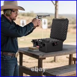 Gun Cases for Handguns & Revolvers Hold 8 Pistols & 28 Magazines Gun Pistol Ca