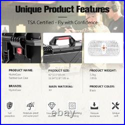 Gun Cases for Multi Handguns, 4 Pistol Case & 23 Magazine Pre-Cut Multiple Pisto