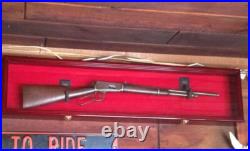 Gun Display Case Cabinet Rifle Black Solid Wood Shotgun USA Frame Shadow Box 44