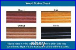 Gun Display Case Double Oak & Black Rifle Wood Clear View Shadow Box Cabinet