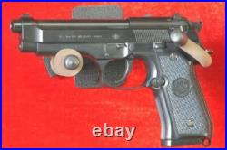 Gun Display Case LED Light Walnut & Black Rifle Cabinet Wood Wall Shadow Box