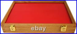 Gun Display Case Pistol 18 x 12 x 3 Revolver Knife Oak Solid Wood USA Shadow Box Gun Display Case Pistol 18 x 12 x 3 Revolver Knife Oak Solid Wood USA Shadow Box