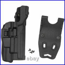 Gun Holster Belt Paddle Adapter With Flashlight Bearing Tactical Handgun Case