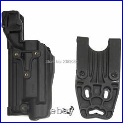 Gun Holster Belt Paddle Adapter With Flashlight Bearing Tactical Handgun Case