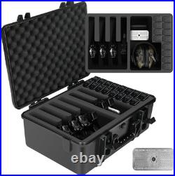 Gun Pistol Case Handguns Hard Case Box Holds Guns Case & Magazines Waterproof