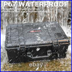 Gun Pistol Case Handguns Hard Case Box Holds Guns Case & Magazines Waterproof