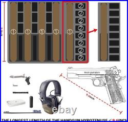 Gun Pistol Case for Multi Handguns Holds 5 & 22 Magazine