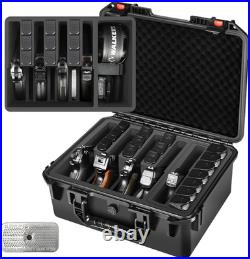 Gun Pistol Case for Multi Handguns Holds Multiple Hand Guns Case & Magazines