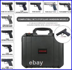 Gun Pistol Case for Multi Handguns Holds Multiple Hand Guns Case & Magazines