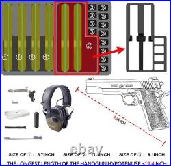 Gun Pistol Case for Multi Handguns Holds Multiple Hand Guns Case & Magazines