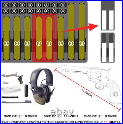 Gun Pistol Case for Multi Handguns Holds Multiple Hand Guns Case & Magazines