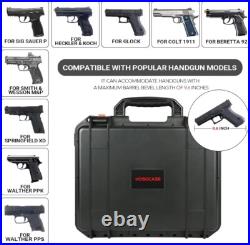 Gun Pistol Case for Multi Handguns Holds Multiple Hand Guns Case & Magazines Gun Pistol Case for Multi Handguns Holds Multiple Hand Guns Case & Magazines