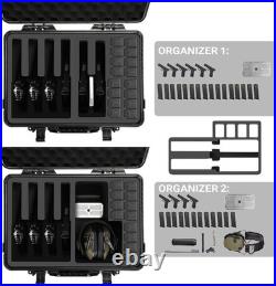 Gun Pistol Case for Multi Handguns Holds Multiple Hand Guns Case & Magazines