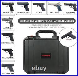 Gun Pistol Case for Multi Handguns Holds Multiple Hand Guns Case & Magazines Gun Pistol Case for Multi Handguns Holds Multiple Hand Guns Case & Magazines