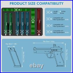 Gun Pistol Case for Multi Handguns, TSA Approved Firearm Travel Case with 2 TSA