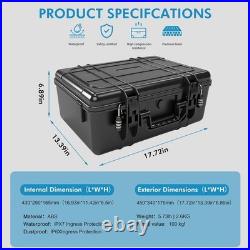 Gun Pistol Case for Multi Handguns, TSA Approved Firearm Travel Case with 2 TSA