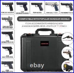 Gun Pistol Case for Mutil Handguns Holds 8 & 27 Magazine