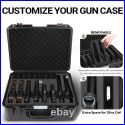 Gun Pistol Case for Mutil Handguns Holds Multiple Hand Guns Case & Magazine Gun Pistol Case for Mutil Handguns Holds Multiple Hand Guns Case & Magazine