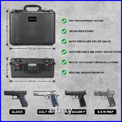 Gun Pistol Case for Mutil Handguns Holds Multiple Hand Guns Case & Magazines Gun Pistol Case for Mutil Handguns Holds Multiple Hand Guns Case & Magazines