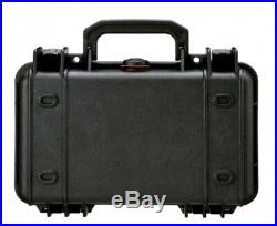 Gun Pistol Hard Case Handgun Storage Box Padded Carry Bag Hand Lockable Pouch Bl